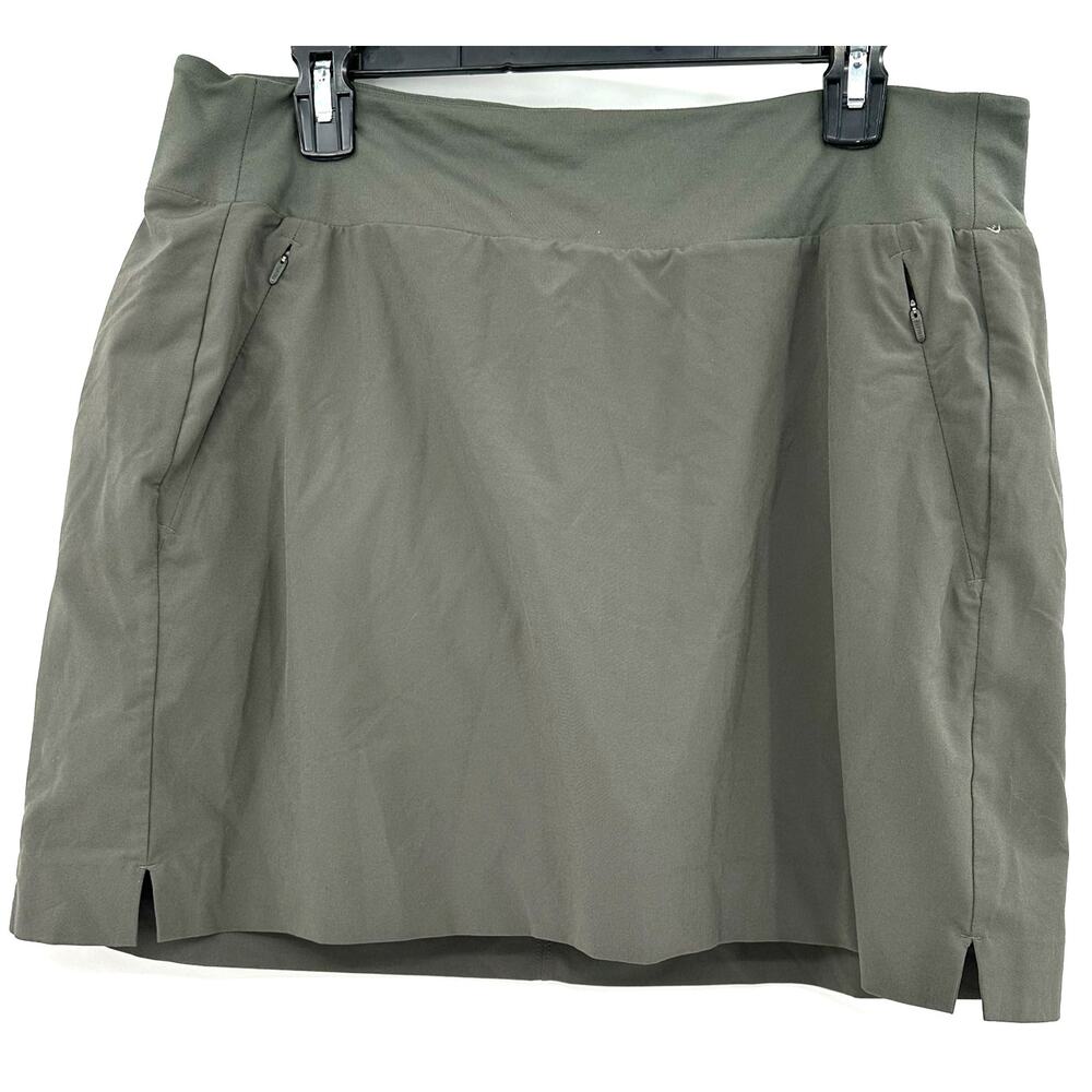 Athleta Size 14 Skort Short Skirt Gray Pockets‎ Athletic Athleisure Tennis Golf